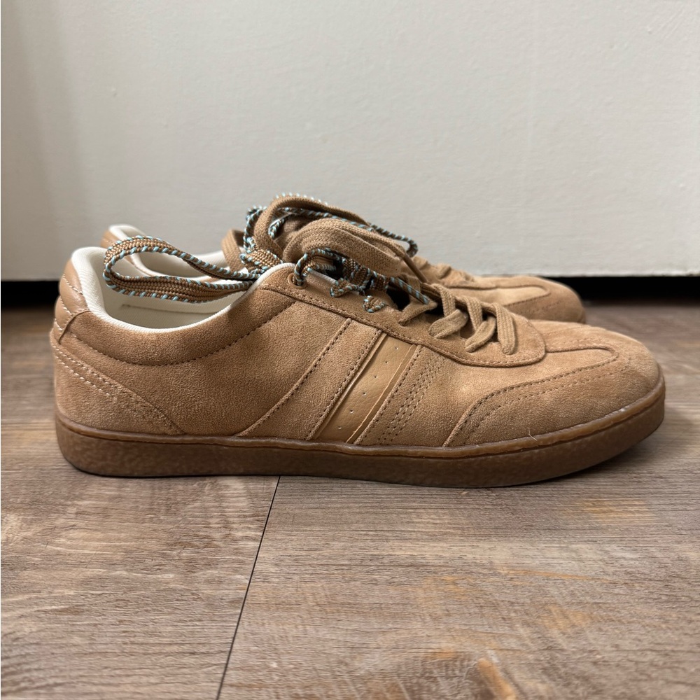 Zara Tan Suede Sneakers